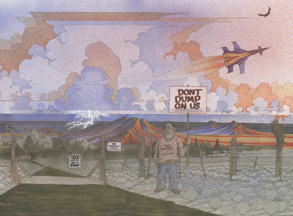 "Don’t Dump On Us", 1983. Courtesy of the artist. Image courtesy Nevada Museum of Art